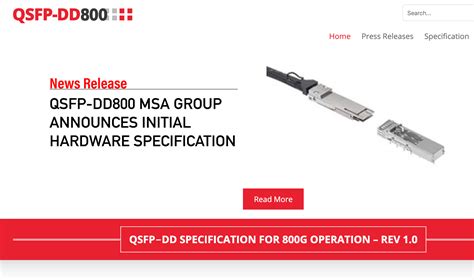 Qsfp Dd800 Msa Releases Initial 800g Transceiver Spec Converge Digest