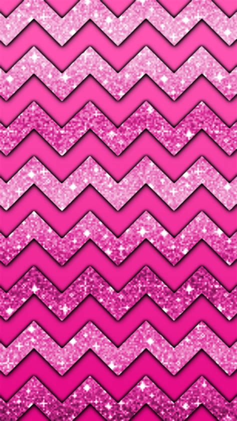 Pink Chevron Wallpaper Papéis De Parede Papel De Parede Brilhante