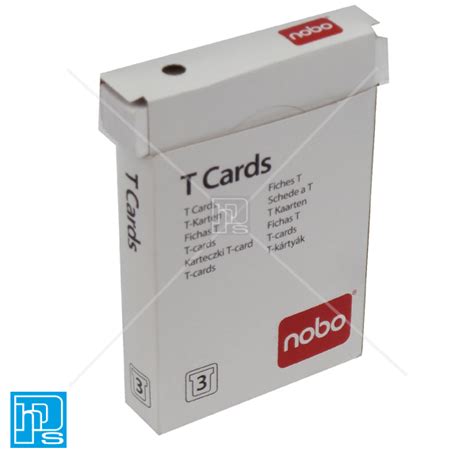 Not sure if your phone is compatible? Nobo T-Cards Size 3 - HPS Supplies Ltd Office Supplies and Printing Services