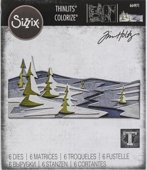 Sizzix Thinlits Die Set By Tim Holtz Snowscape Colorize