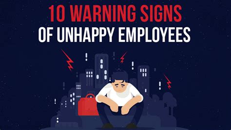 How To Know If Your Employees Are Unhappy Infographic