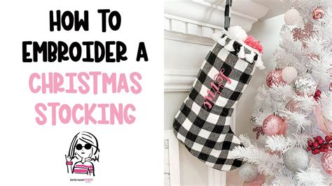 How To Embroider A Stocking Ricoma Em1010 Embroidery For Beginners Youtube