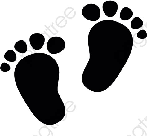 Transparent Cute Little Baby Footprints Png Format Baby Footprints