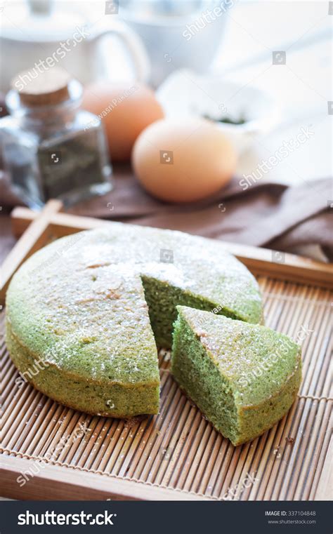 Japanese Matcha Green Tea Cake Stock Photo Edit Now 337104848