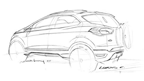Ford Ecosport Concept Design Sketch Ford Ecosport Car Design Sketch