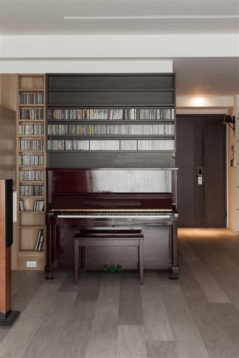 partidesign banqiao wooden apartment  behance piano living rooms