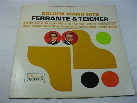 Ferrante And Teicher Golden Piano Hits United Artists Uas 6269 Ebay