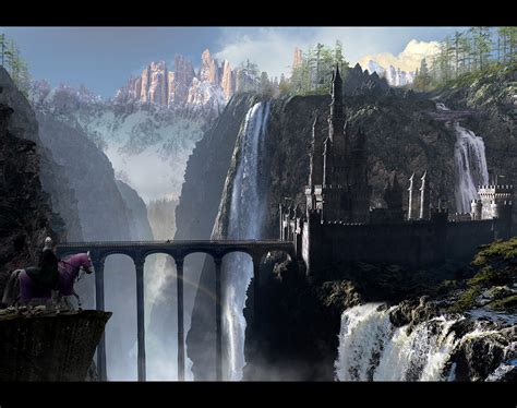 Waterfall Castle By Scott Richard Rimaginarylandscapes