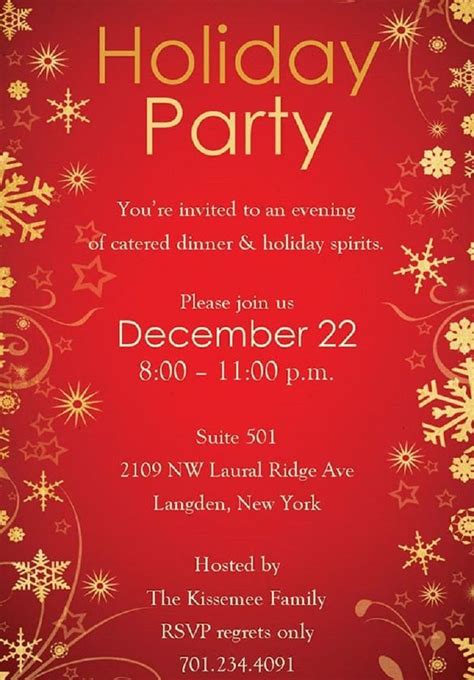 Christmas Party Invitation Backgrounds Free In 2019 Christmas Party