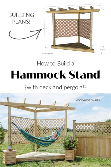 Diy Outdoor Hammock Stand With Floating Deck And Pergola Laptrinhx