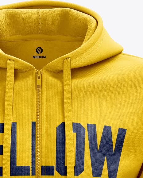 Download Men's Full-Zip Hoodie mockup (Front View) in Apparel ...