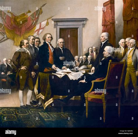 The Committee Of Five Of The Second Continental Congress From Left To