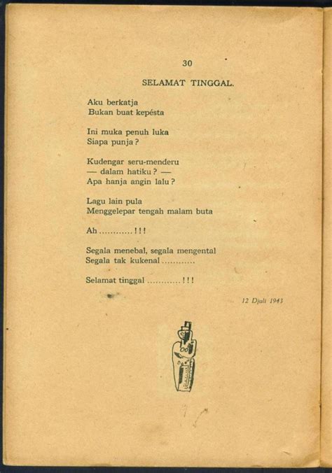 Karangan Puisi Chairil Anwar
