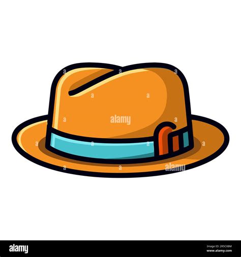Cute Hat Man Hat Isolated On White Background Cartoon Hat Vector