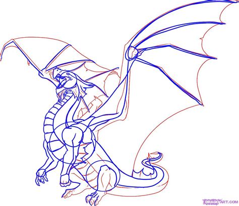 We're going to build upon this sketch now. How to Make a Dragon, Step by Step, Dragons, Draw a Dragon ... | Drawings, Art sketches, Dragon ...