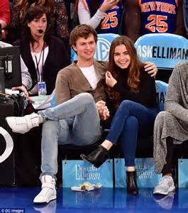 Ansel Elgort Packs On Pda With Violetta Komyshan At Ny Knicks Game