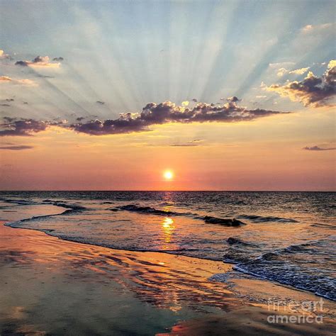 Sunrise Over Ocean Photograph By Jennifer Malone Pixels