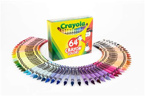 64 Crayola Crayons Colors Box