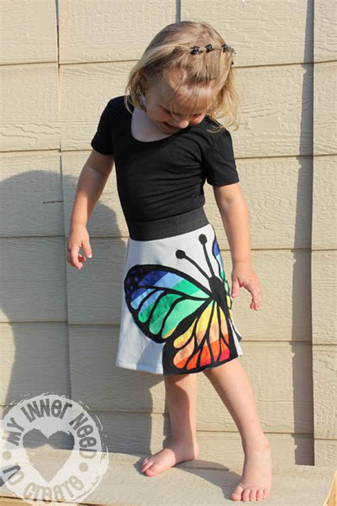 My Inner Need To Create Rainbow Butterfly Skirt
