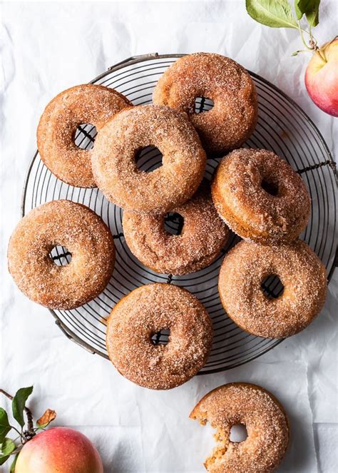Homemade Baked Apple Donuts With Cinnamon Sugar Apple Donuts Cider