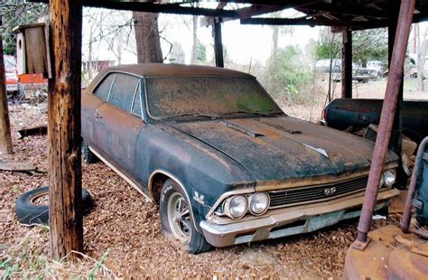 All across the country these cool muscle and pony cars are stuffed away in garages, storage units, and even barns. Pin by Daryl Minor on old cars | Abandoned cars, Chevrolet ...