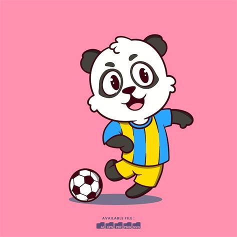 Panda Football Vectors And Illustrations For Free Download Freepik