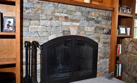 fireplace natural stone veneer