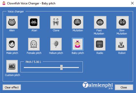Any app which uses the microphone or any other audio capture device will get affected with this app. Tải Clownfish Voice Changer cho Windows - Phần mềm thay đổi giọng nói