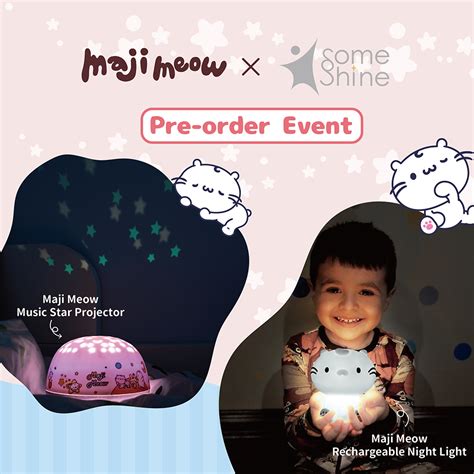 Someshine ╳ Maji Meow Collaboration Night Light Pre Order Someshine