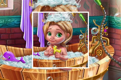 It's time to give it a long hot bath. Goldie Baby Bath Care - Culga Games