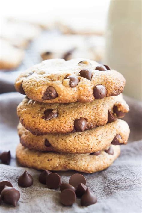 This recipe is super simple to make that they will turn out soft and chewy every time. Paleo Chocolate Chip Cookies - Vegan Too! - Wicked Spatula