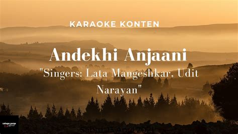 Andekhi Anjaani Karaoke Version Youtube