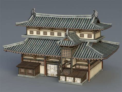 Ancient Chinese Architecture Free 3d Model Max Open3dmodel 45740