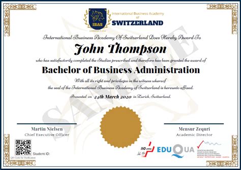 Bachelor Of Business Administration General Ibas