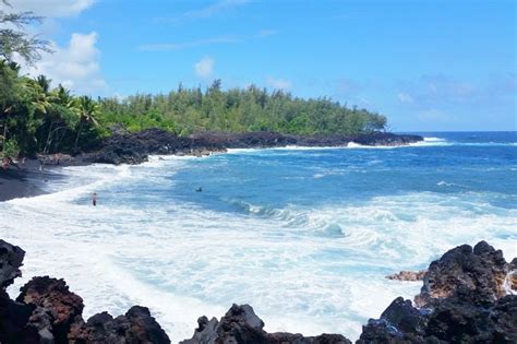 kehena black sand beach 🌴 trail to this hidden beach on the big island 🌴 hawaii travel blog