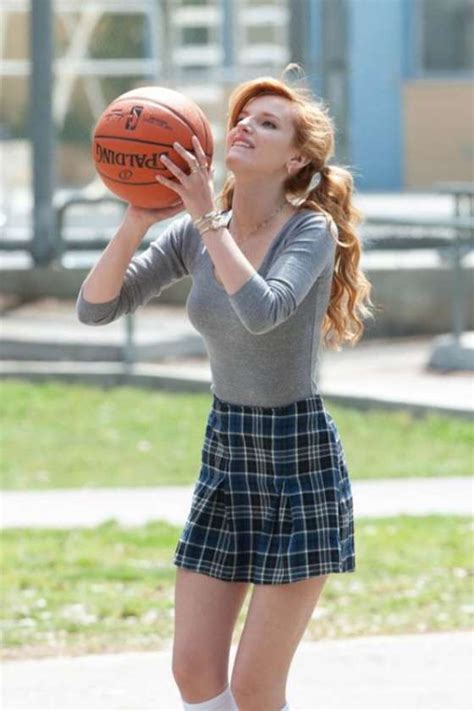 Bella Thorne In Mini Skirt Playing Basketball On Mostly Ghostly 2 Set 06 Gotceleb