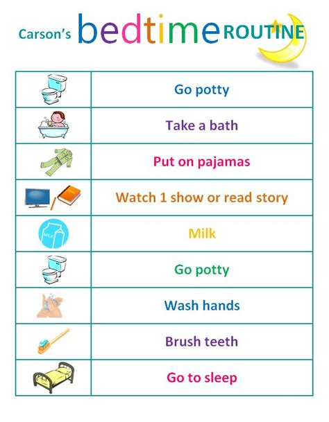 The 25 Best Bedtime Routine Chart Ideas On Pinterest Kids Charts