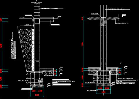 Foundations To A Basement Dwg Detail For Autocad • Designs Cad