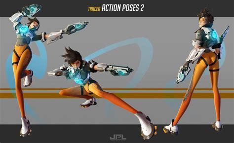 overwatch tracer action poses 2 by jpl animation overwatch tracer action poses tracer
