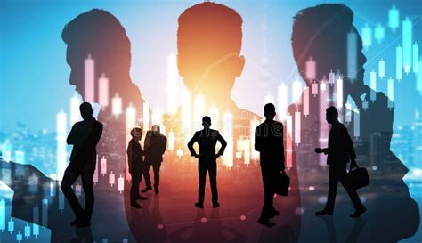 Abstract Image Of Many Business People Together In Group On Background