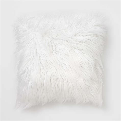 Dormify Faux Fur Throw Pillow Dorm Essentials Dormify