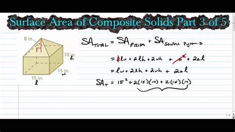 Surface Area Of Composite Solids Part 3 Of 5 Youtube
