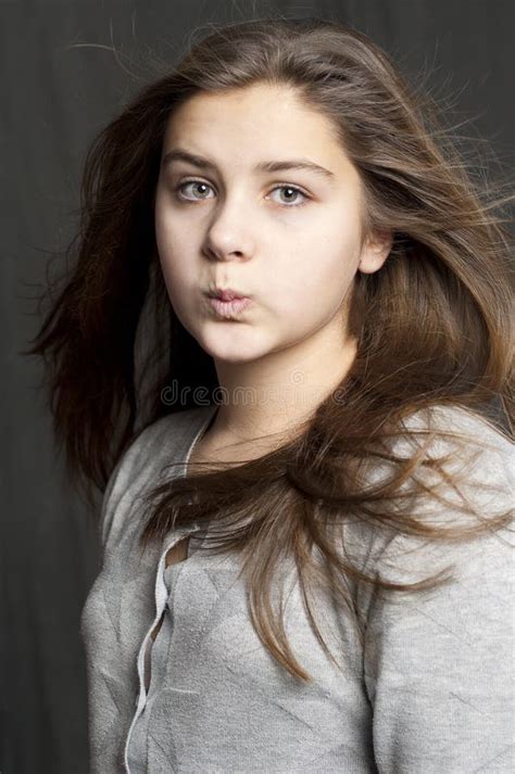 Young Girl Portrait Stock Image Image Of Brunette Heels 22962485