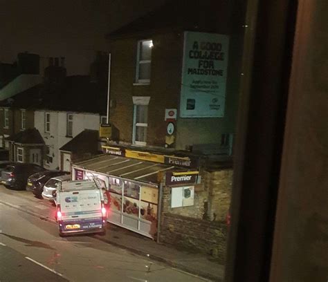 Man 20 Arrested And Released After Van Crashes Into Convenience Store In Tonbridge Road Maidstone
