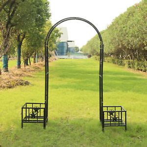 With classical designs as well as show stopping styles we have a wonderfully diverse and. Metal Garden Archway Arch Arbor Trellis W/ Planter Boxes ...