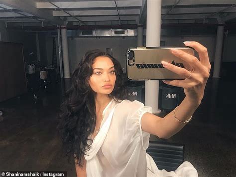 Shanina Shaik Poses Topless As She Embraces A Rock Chic Style Daily