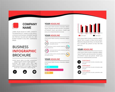 Business Trifold Brochure Infographic Template 1952898 Vector Art At Vecteezy