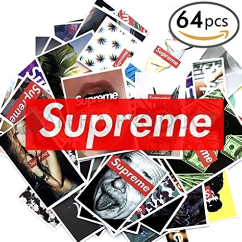 Buy 64 Pieces Supreme Stickers Assorted Variety Pack Mix Of Custom