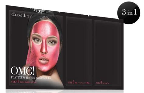 double dare omg platinum hot pink facial mask kit 1source