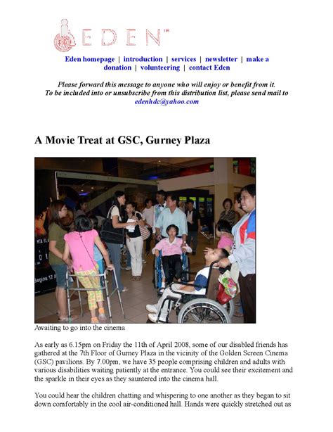 Penang gurney plaza queensbay mall sunway carnival. NEWSLETTER 2008 - A MOVIE TREAT AT GSC, GURNEY PLAZA ...